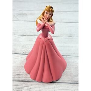 Disney Sleeping Beauty Aurora Coin Bank Piggy Bank Princess 8.5” No Stopper